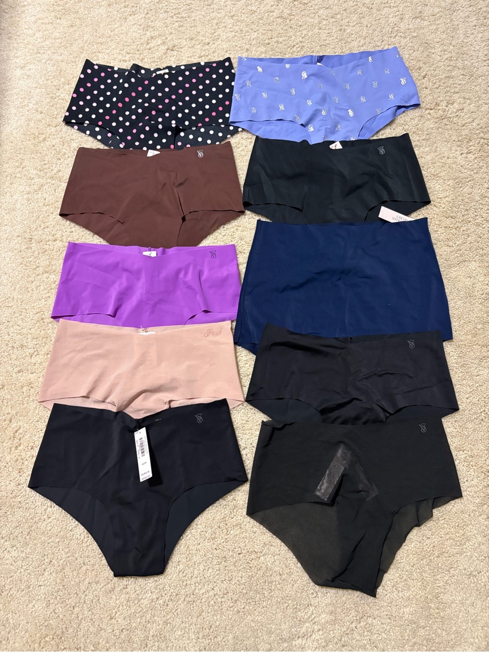 NEW NWT 10 pair Victoria’s Secret/Pink Panties Size: XS